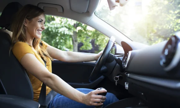 conduite, femme au volant