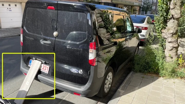 masquer plaque d'immatriculation