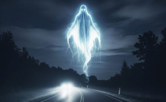 fantome sur la route